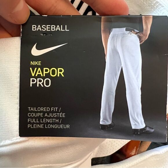 NWT! Nike white baseball pants. Size youth xs long - Picture 10 of 11